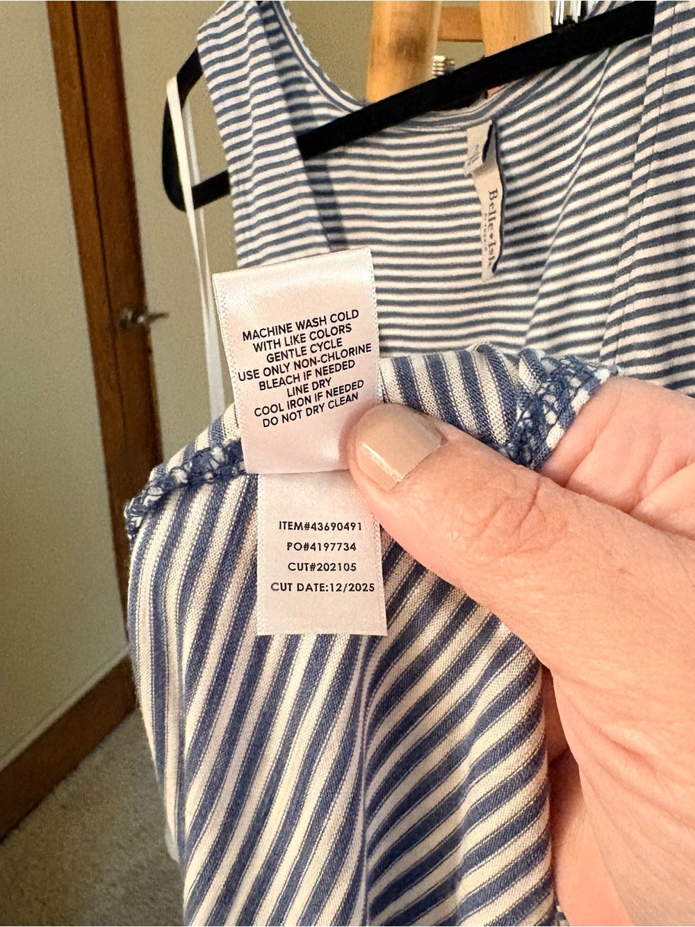 torrid Belle Isle Blue and White Striped Sleeveless Maxi Dress 3X - Picture 5 of 5